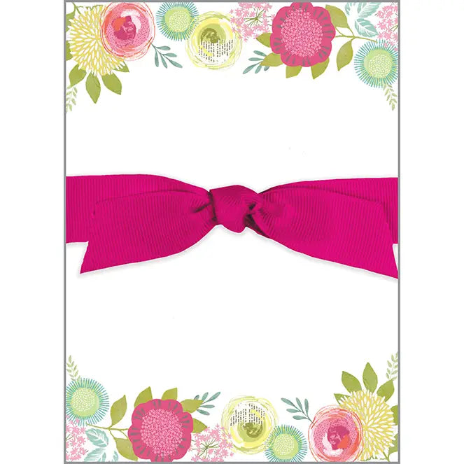 Chunky Bow Notepad - Blossoms and Blooms