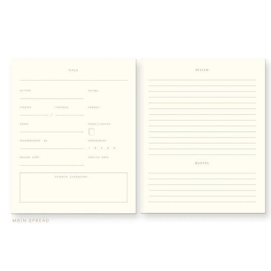 Read and Reviewed Book Log Journal