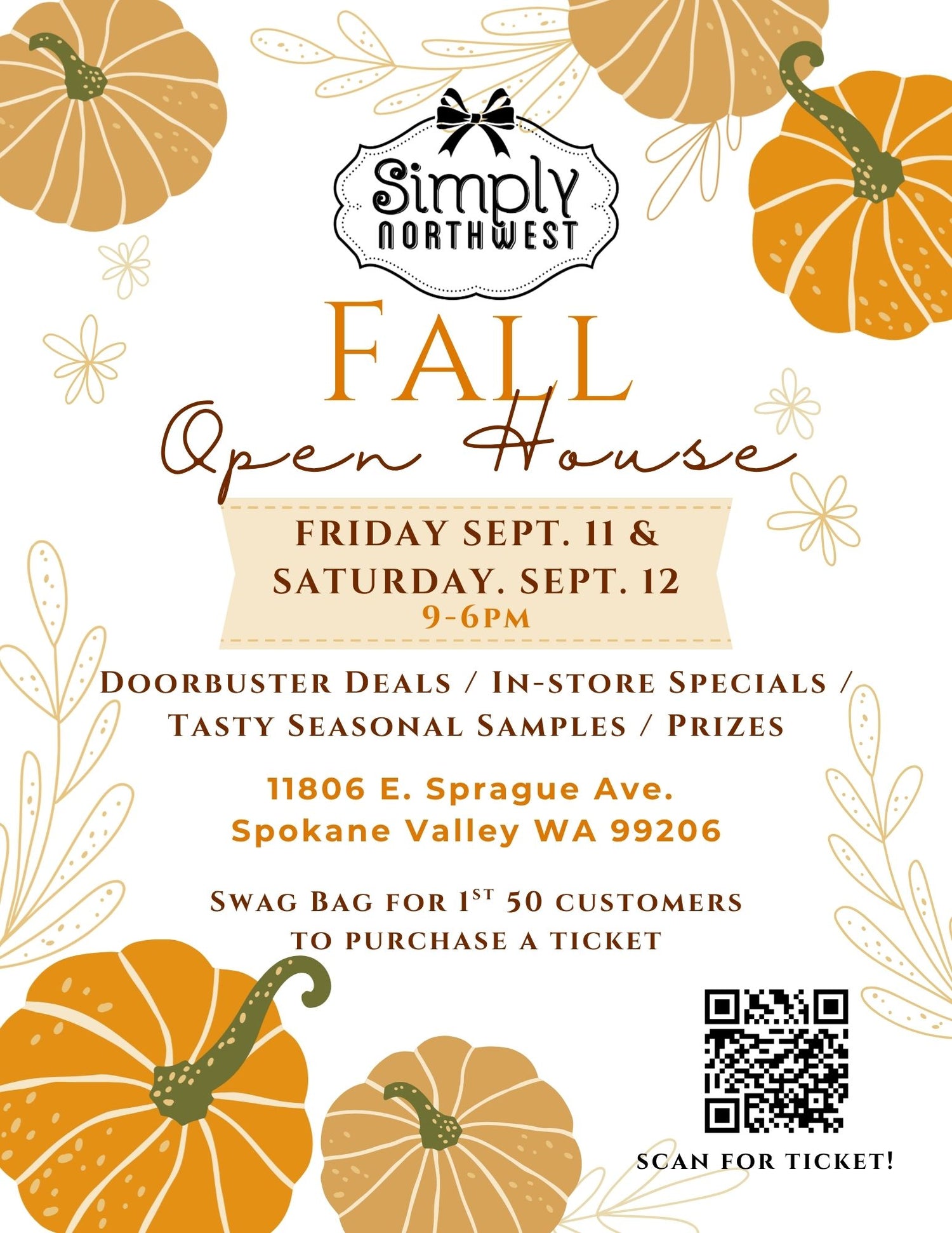 Fall Open House Swag Bag