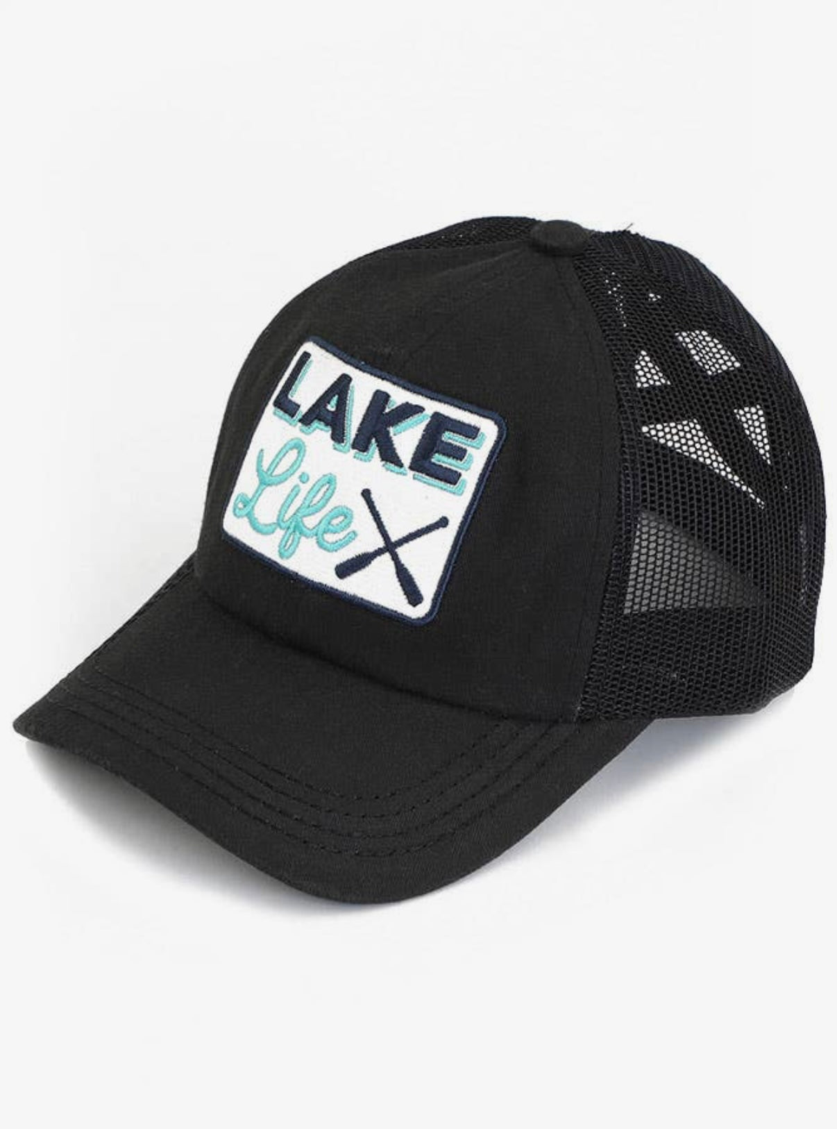 Lake Life Criss Cross Pony Cap