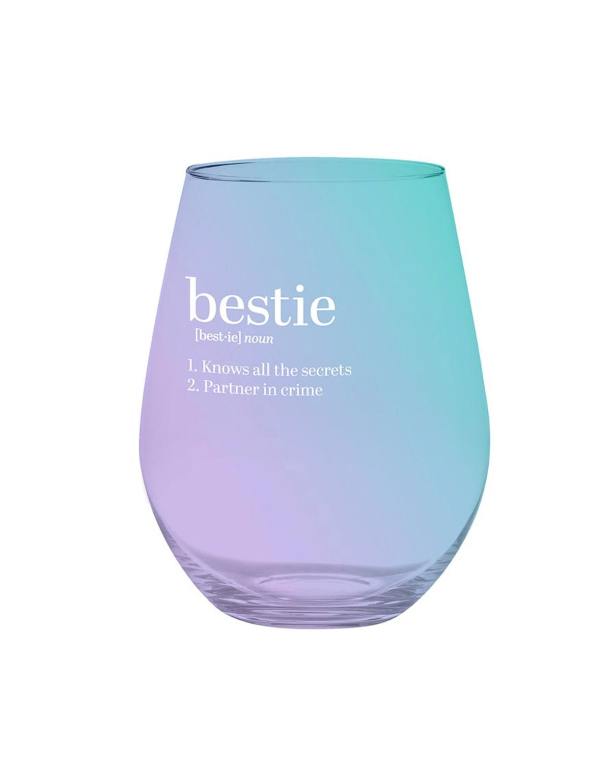 Bestie Jumbo Stemless Wine Glass