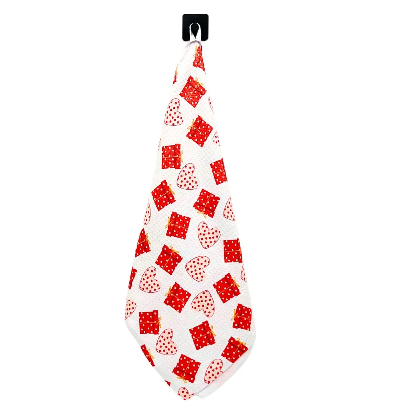 Valentine's Waffle Weave Dishtowel