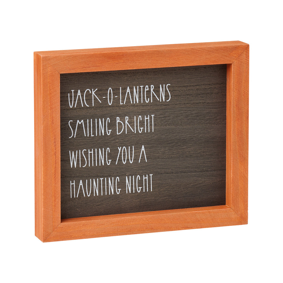 Haunting Halloween Framed Sign