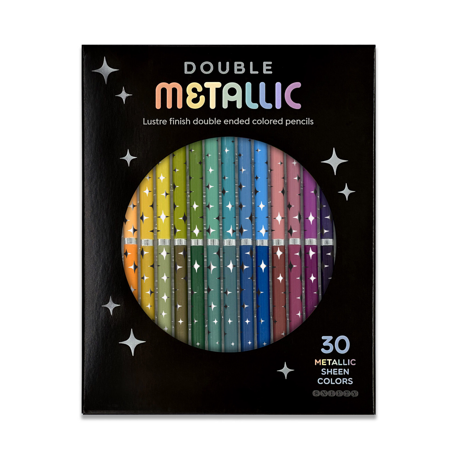 Double Metallic Dual Ended Colored Pencils