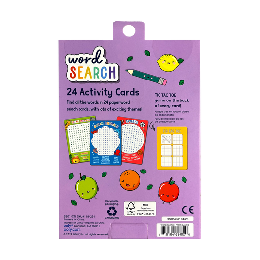 Word Search Activity Cards