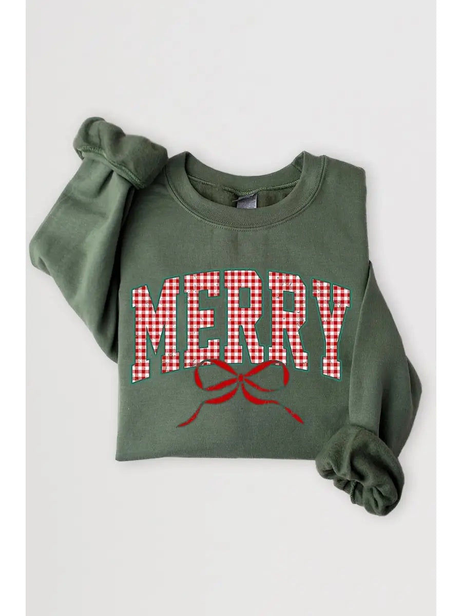 Sweatshirt - Merry Plaid