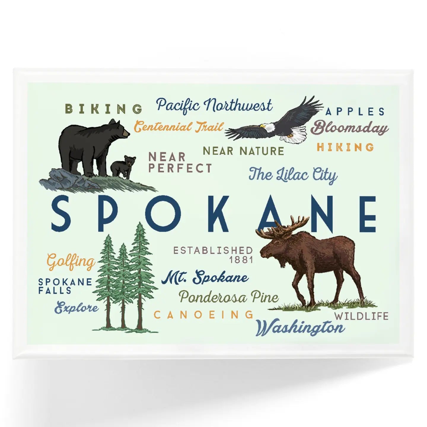 Spokane Icons Magnet
