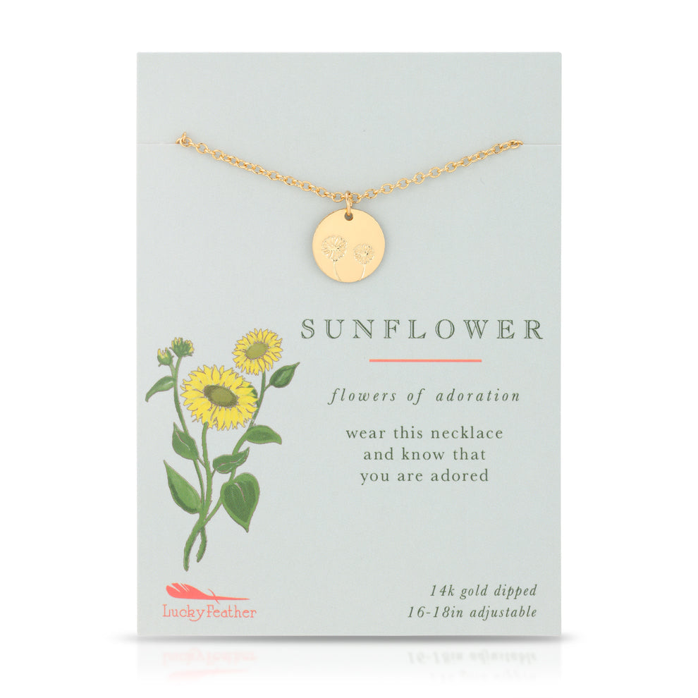 Botanical Sunflower Necklace