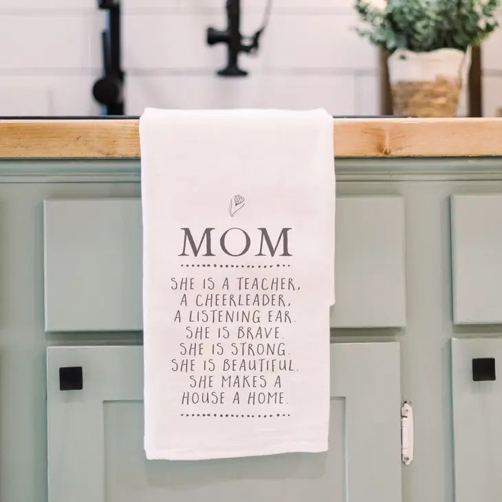 Mom She Is - Tea Towel