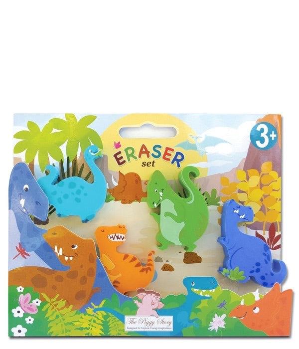 Dinosaur Eraser Set