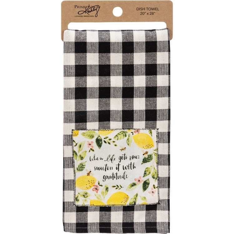 Lemon Kitchen Towel - Sweeten it with Gratitude