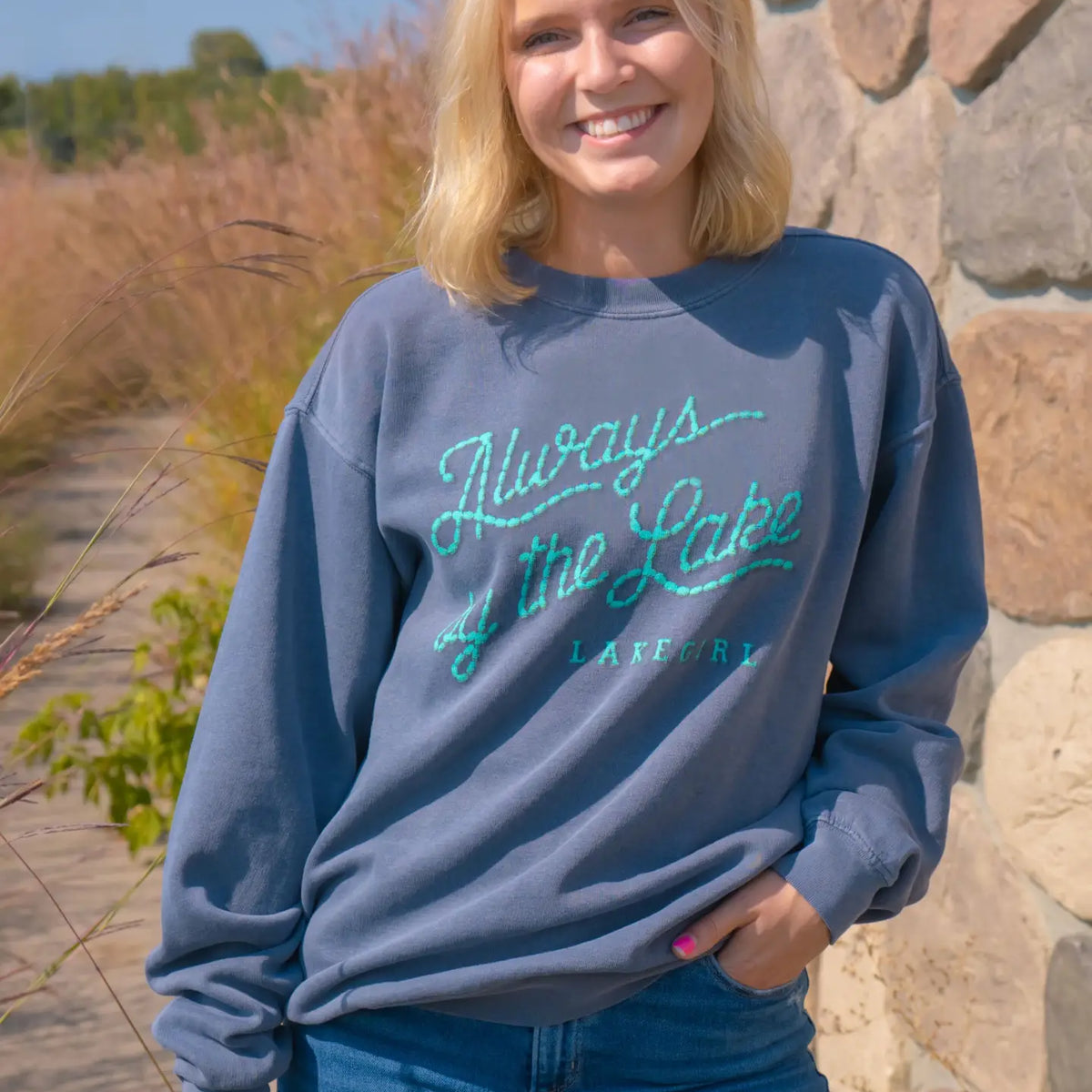 Always at the Lake Crewneck Sweatshirt