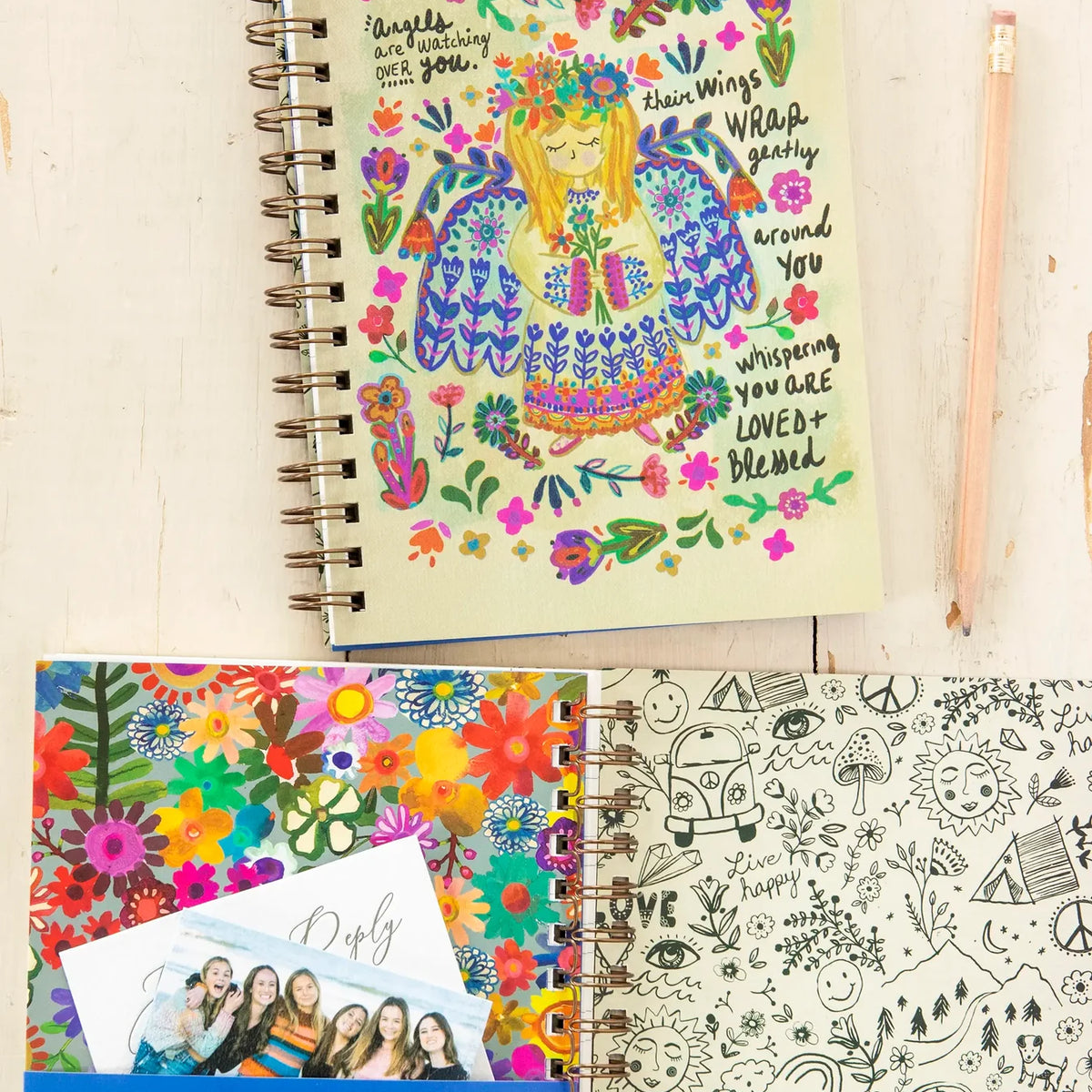 Spiral Notebook - Angels Watching