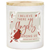 I Believe Angels Among Us Cardinal Candle