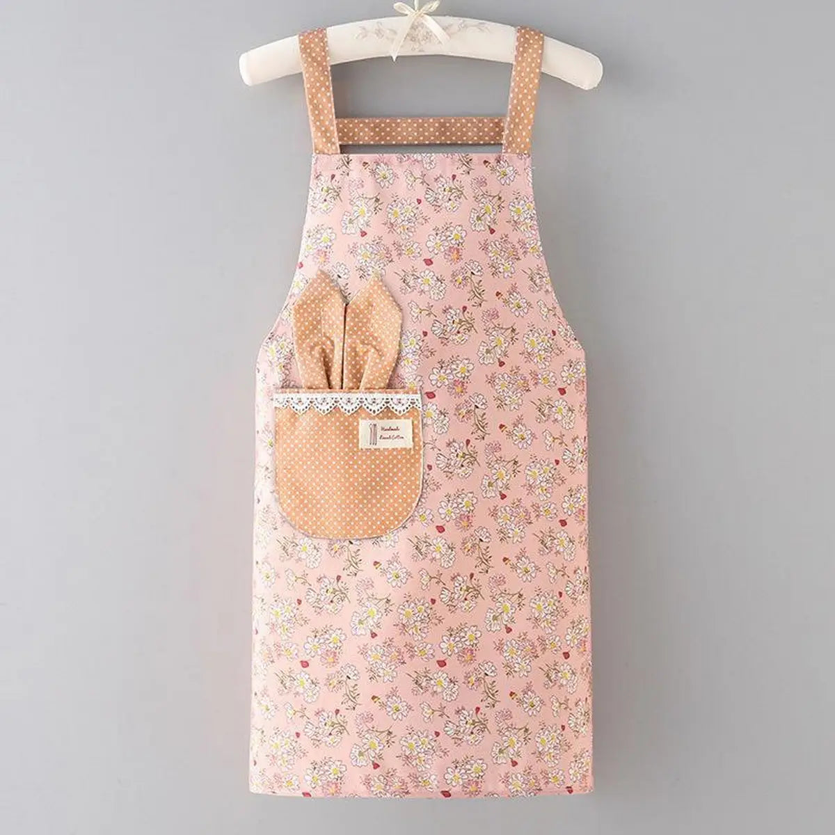 Floral Bunny Pocket Apron