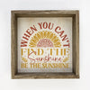 Be the Sunshine Sunflower Sign