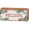 Believe Mini Block Sign