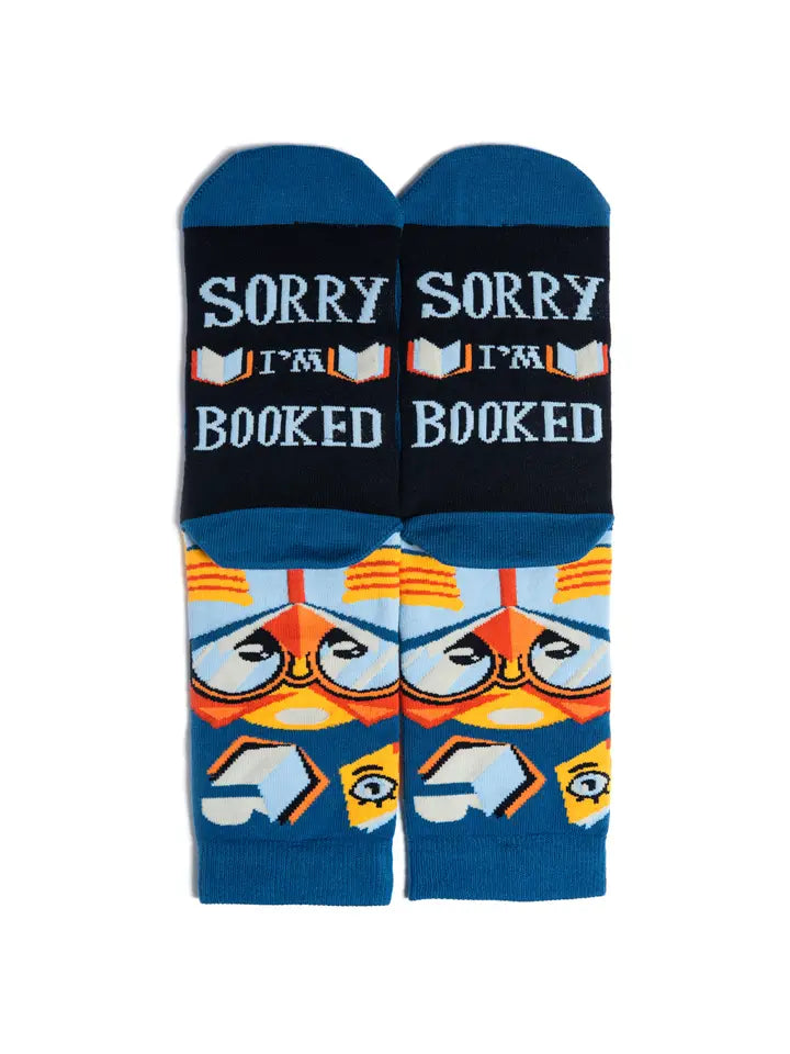 Sorry I'm Booked Socks