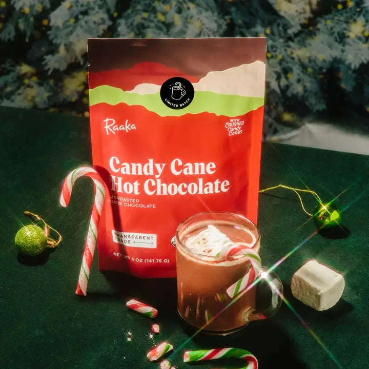 Candy Cane Vegan Hot Chocolate