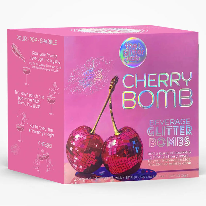 Cherry Bomb Beverage Glitter Bomb