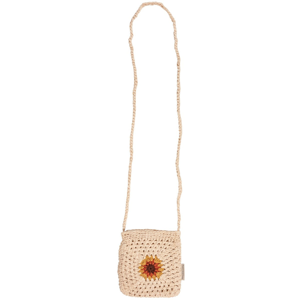 Crochet Sunflower Crossbody Bag