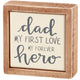 Box Sign Mini - Dad Forever Hero