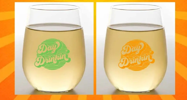 Day Drinkin' Unbreakable Wine Tumbler Set