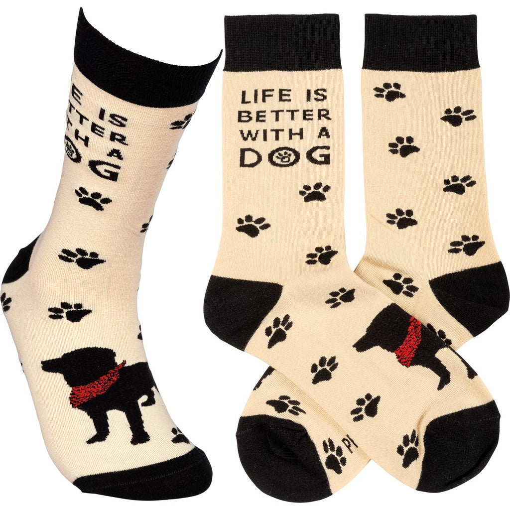 Socks - Life is Better with a Dog