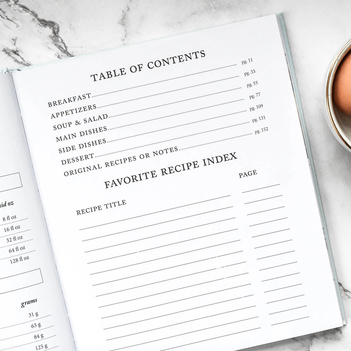 Family Recipe Book and Keepsake Journal