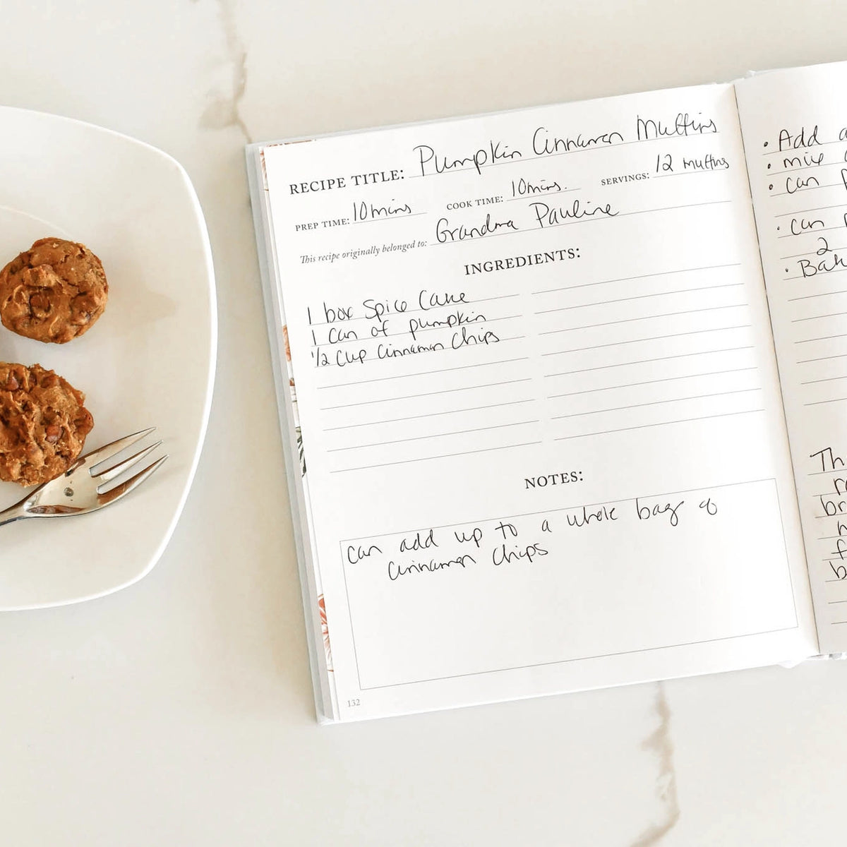 Family Recipe Book and Keepsake Journal