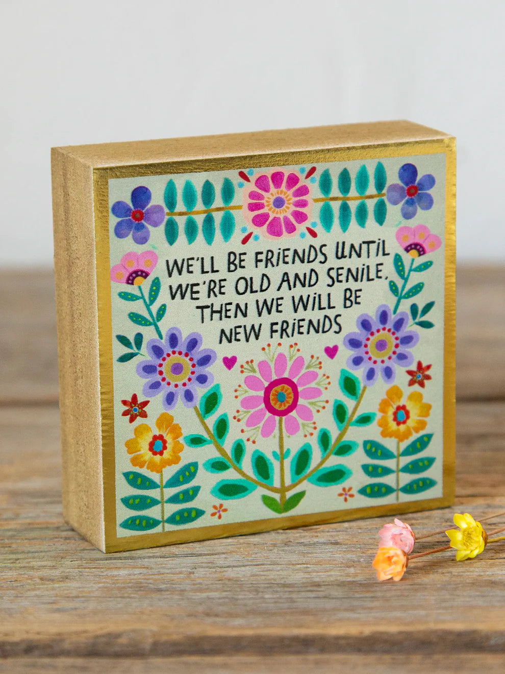 Tiny Block Keepsake - Senile Friends