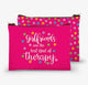 Zippered Pouch - Girlfriends are the Best Kind of Therapy
