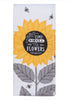 Sunflower Dishtowel - Take Time to Smell the Flowers