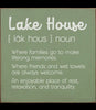 Lake House Noun Sign