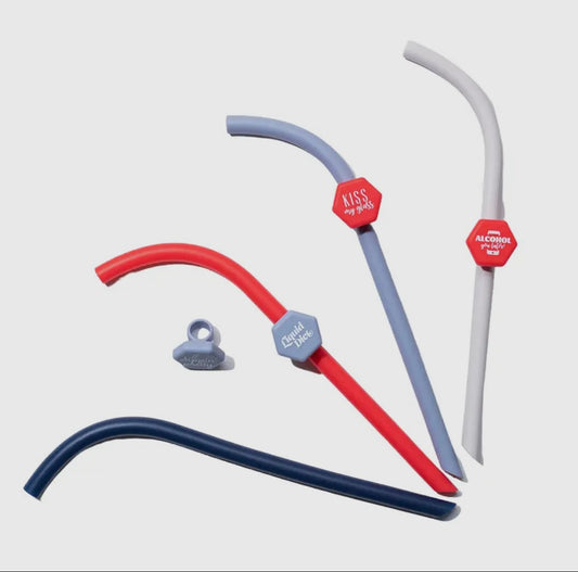 Reusable Straws with Charms