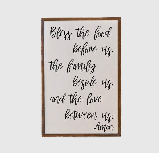 Bless the Food Sign