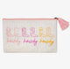 Howdy Jute Cosmetic Bag