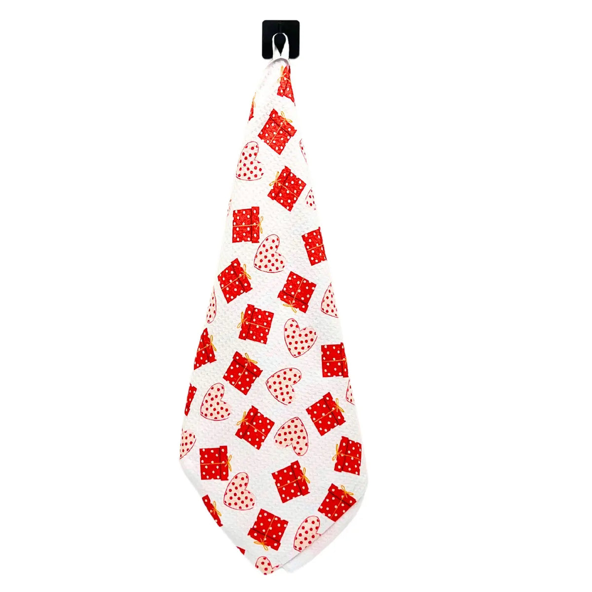 Valentine's Waffle Weave Dishtowel