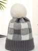 Fleece Plaid Beanie