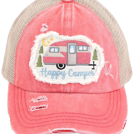 Happy Camper Patch Hat