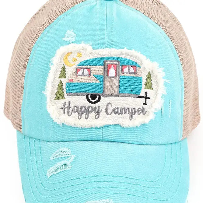 Happy Camper Patch Hat