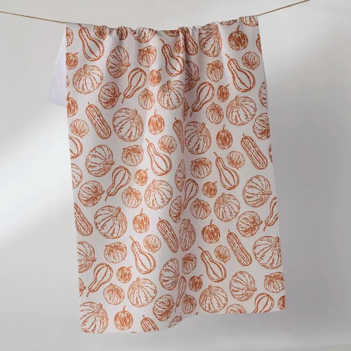 Geometry Fall Tea Towel
