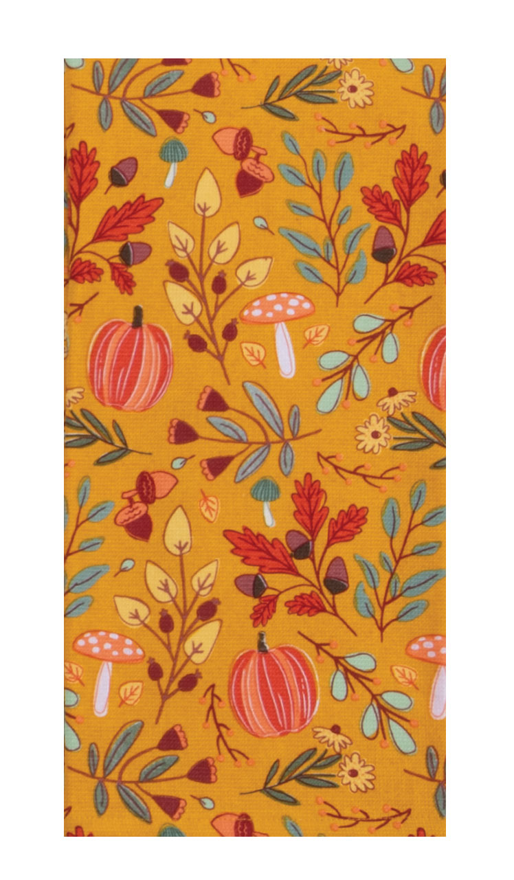Autumn Spice Pumpkin Terry Dishtowel