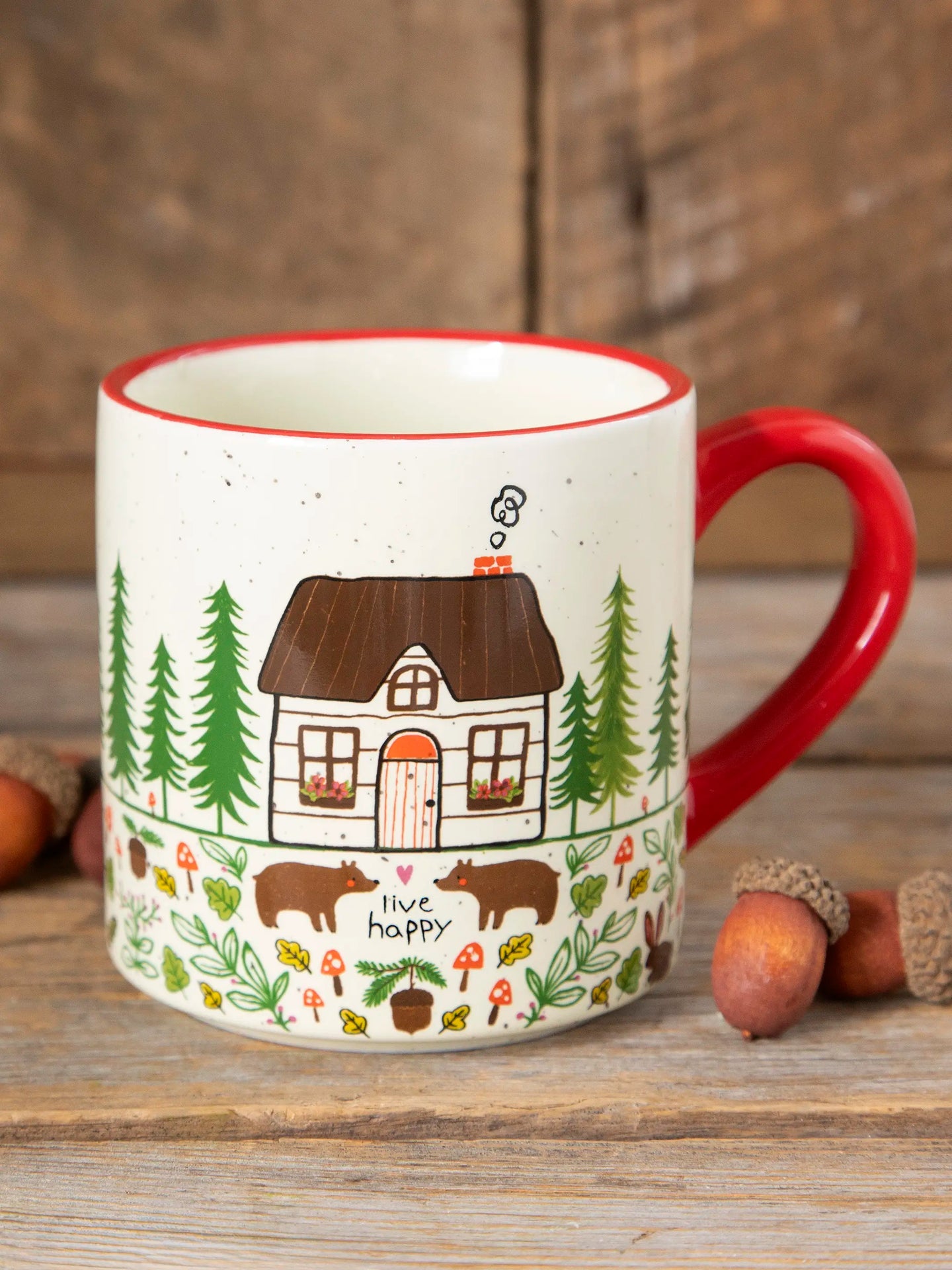 Live Happy Cabin Mug