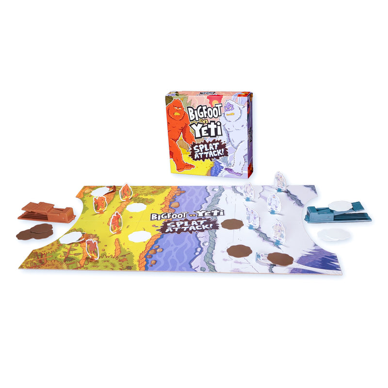 Bigfoot vs. Yeti Splat Attack Board Game