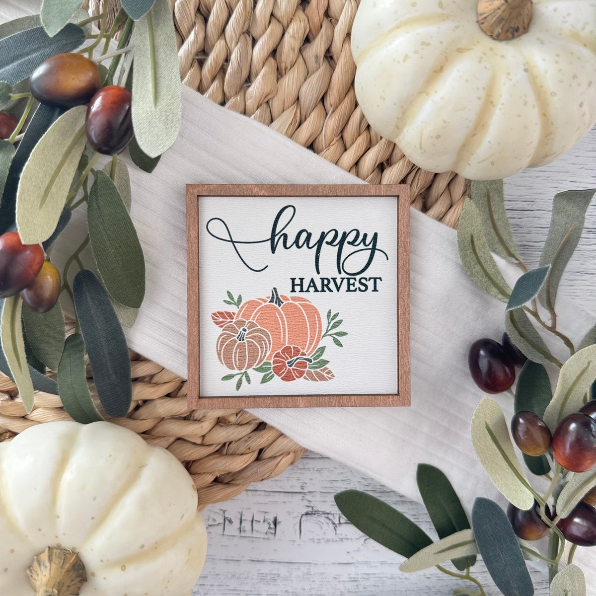 Mini Framed Fall Sign