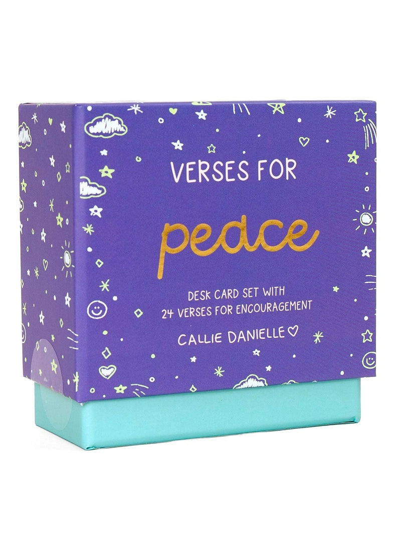 Verses for Peace – Bible Verse Card Set with Display Stand