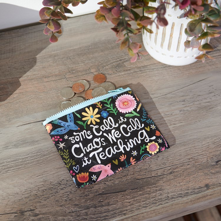Teacher Zipper Wallet - Some Call it Chaos