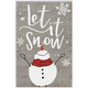 Block Sign - Let it Snow