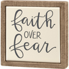 Faith Over Fear Mini Box Sign